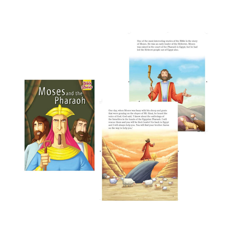 Set of 10 Bible Stories Picture Books for 3+ Year Old Children
