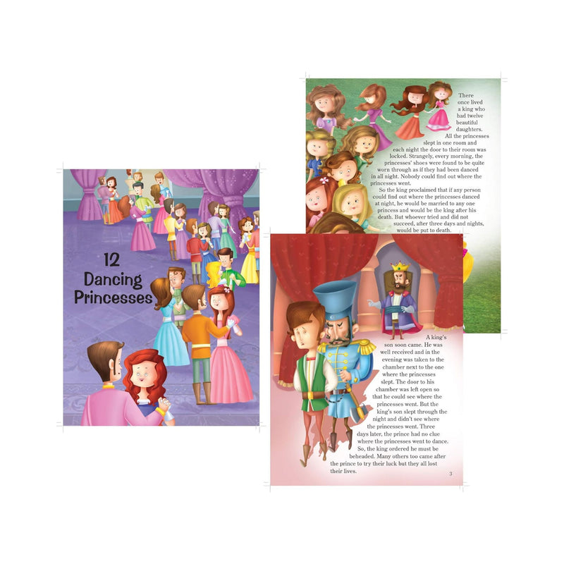 Set of 10 Grimm's Tales Picture Story Books for 3+ Year Old Children