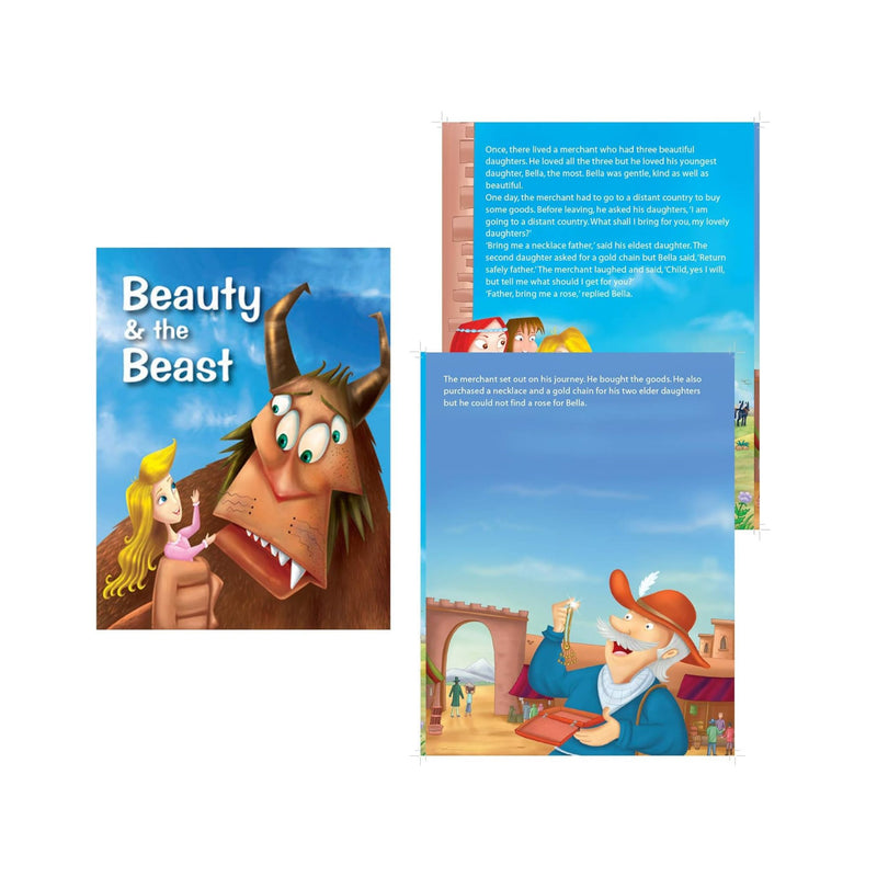 Set of 10 Grimm's Tales Picture Story Books for 3+ Year Old Children