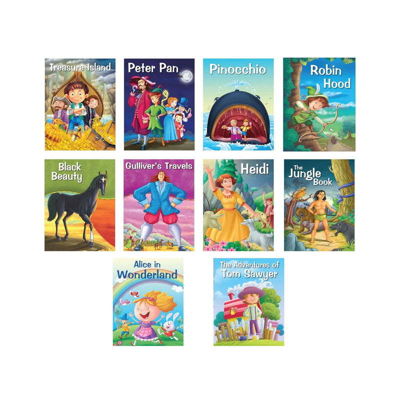 Set of 10 Classic Tales Picture Story Books for 3+ Year Old Children