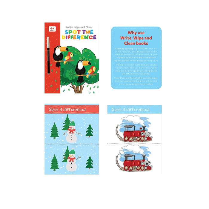 Set of 4 - My First Wipe & Clean Activity Book