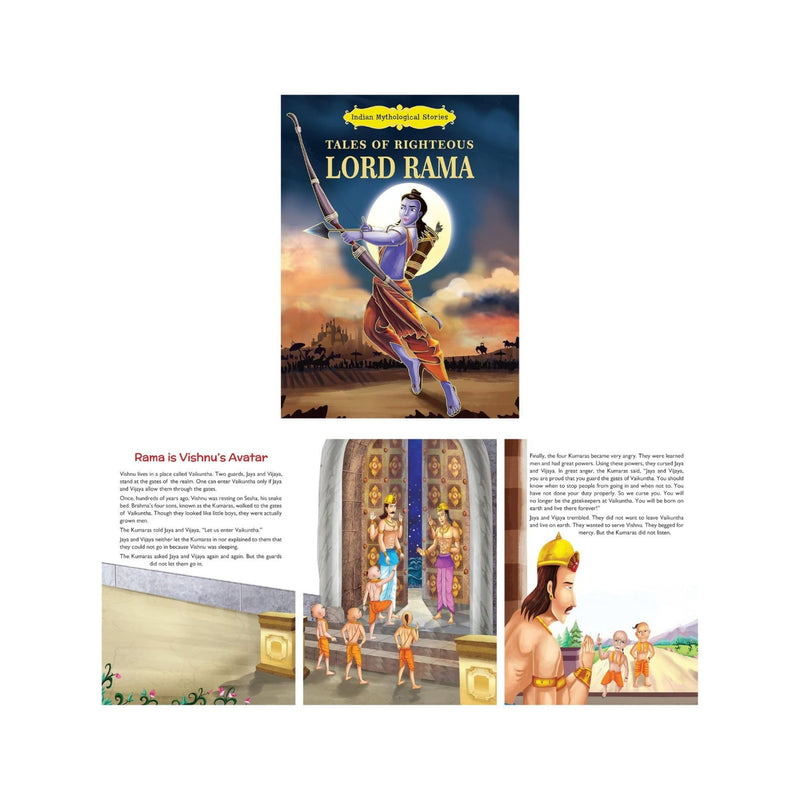 Indian Mythological Stories for Kids- Set of 5 Books - Lord Rama, Shiva, Krishna, Ganesha & Hanuman (Illustrated)