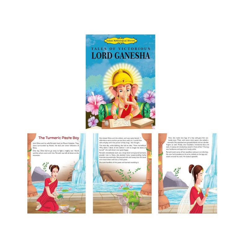 Indian Mythological Stories for Kids- Set of 5 Books - Lord Rama, Shiva, Krishna, Ganesha & Hanuman (Illustrated)