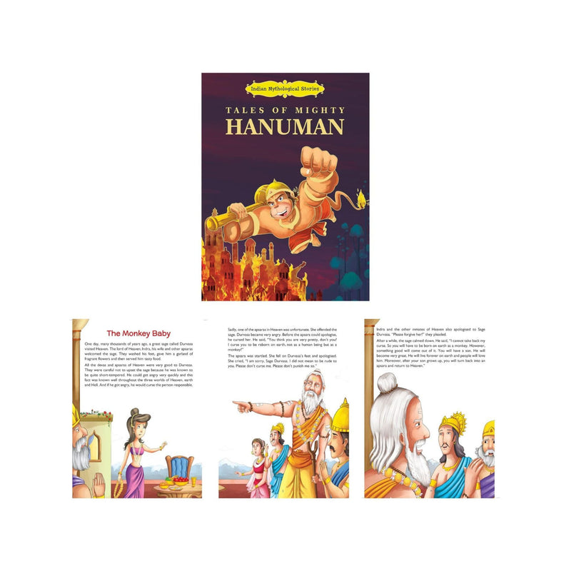 Indian Mythological Stories for Kids- Set of 5 Books - Lord Rama, Shiva, Krishna, Ganesha & Hanuman (Illustrated)