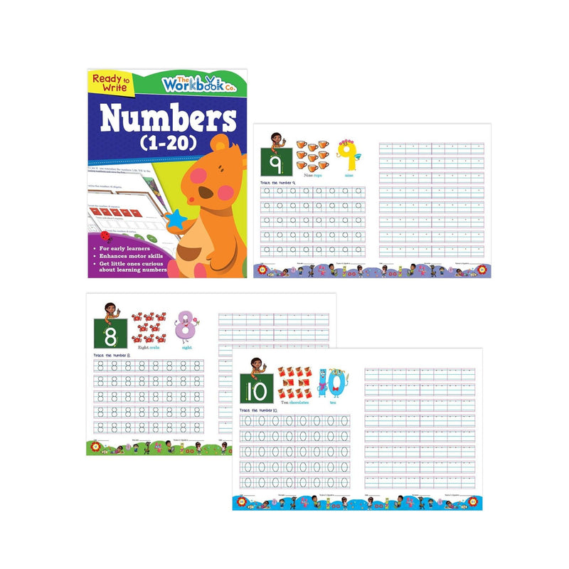 Set of 6 Ready to Write Practice Workbooks for Kids