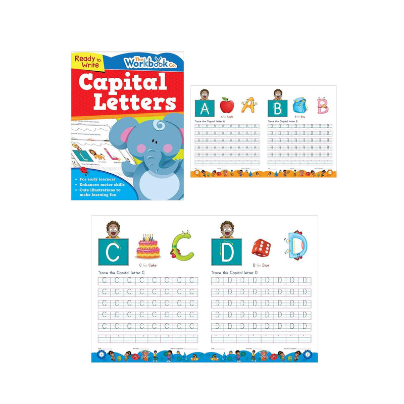 Set of 6 Ready to Write Practice Workbooks for Kids