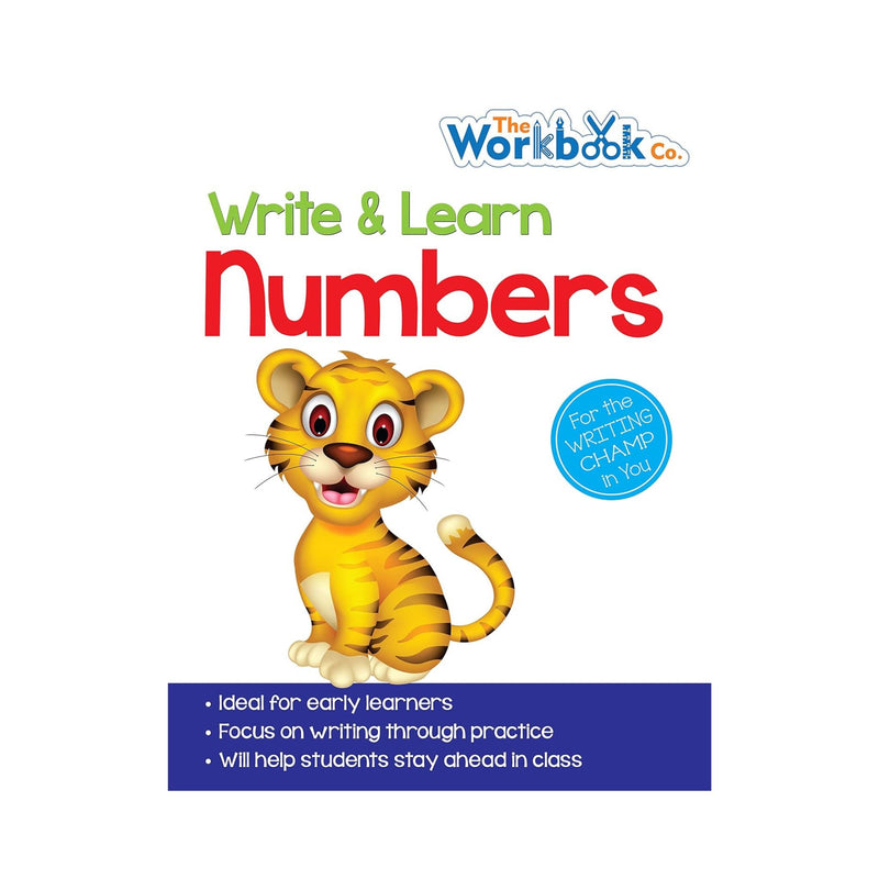 Children's Numbers Workbook, Numbers-Handwriting Practice Workbook