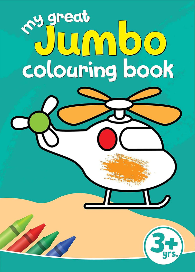 My Great Jumbo Colouring Book – 80 Big Pictures for Creative Fun (Ages 3+)