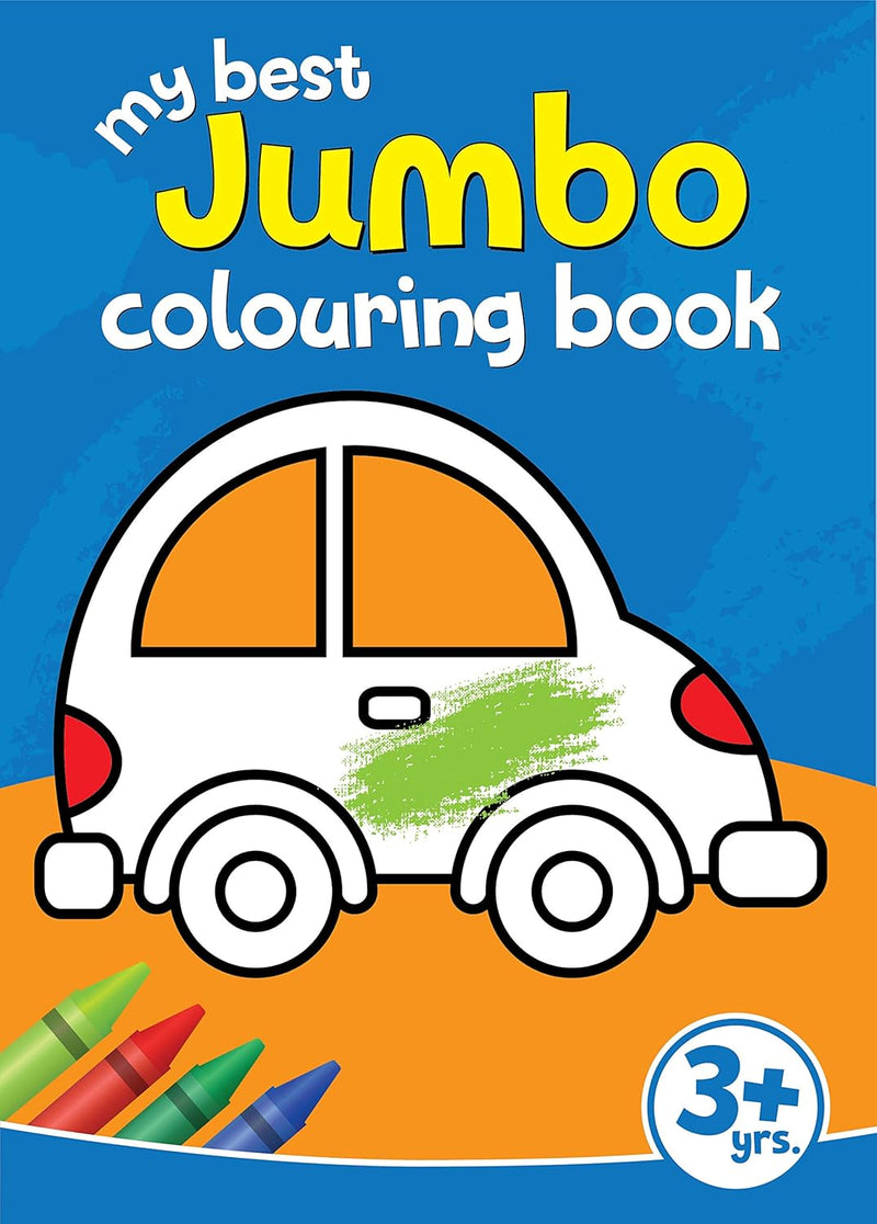My Best Jumbo Colouring Book – 80 Big Pictures for Kids (Ages 3–5)