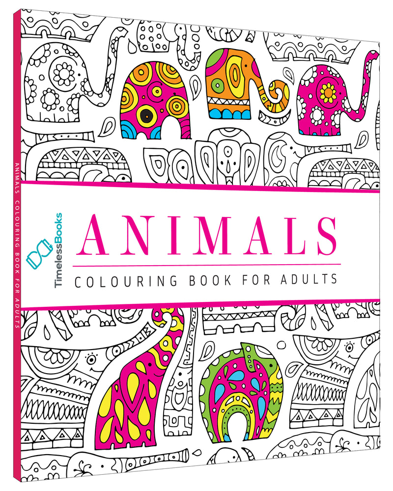 Animals Colouring Book for Adults – Stress Relief & Mindfulness Colouring Book (Age 12+ Years)