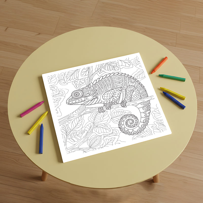 Animals Colouring Book for Adults – Stress Relief & Mindfulness Colouring Book (Age 12+ Years)