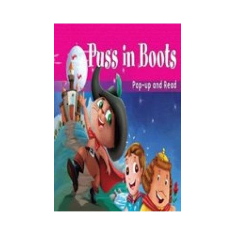 Story book for early readers, Puss in Boots pop-ups and reading books