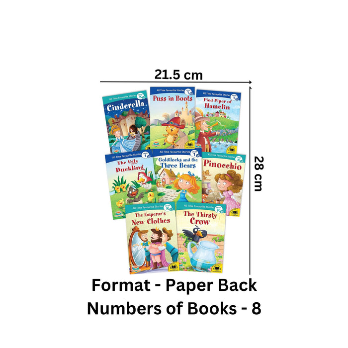 Cindrella, Pinocchio, Ugly Duckling Set of 8