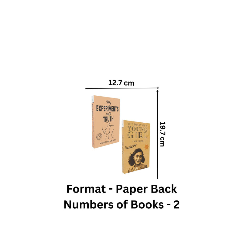 Pack of 2 Biographies Book for Adult - Young Girl, Experiments with Truth