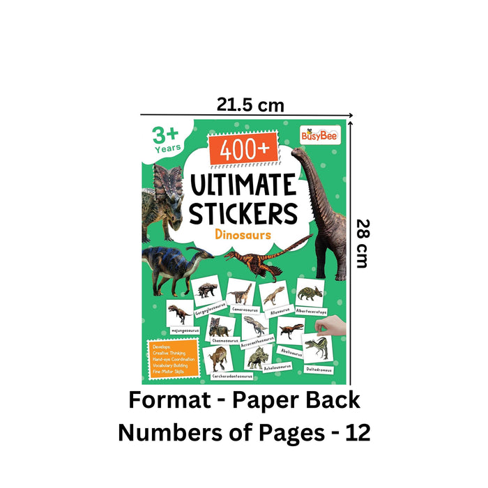 dinosaur sticker book, school project dinosaur stickers