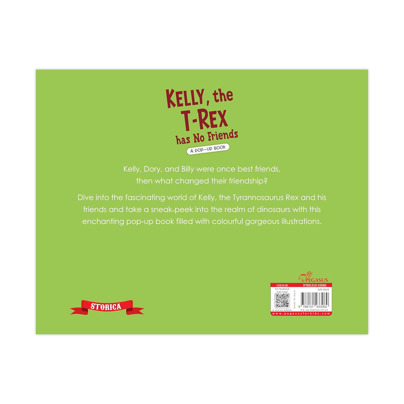 No Friends for Kelly the T-Rex – Pop-Up Padded Board Book