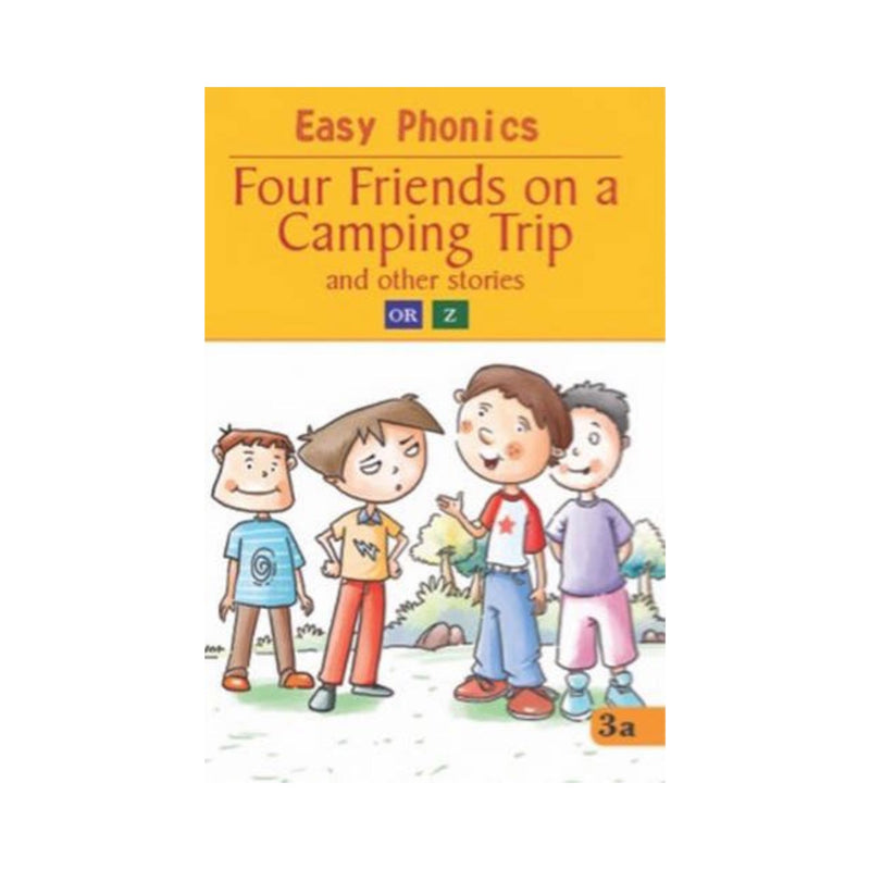 Dreamy Sue childrens reading book, Dreamy Sue Easy Phonics Four Friends on a Camping Trip easy phonics, Easy phonics reading book