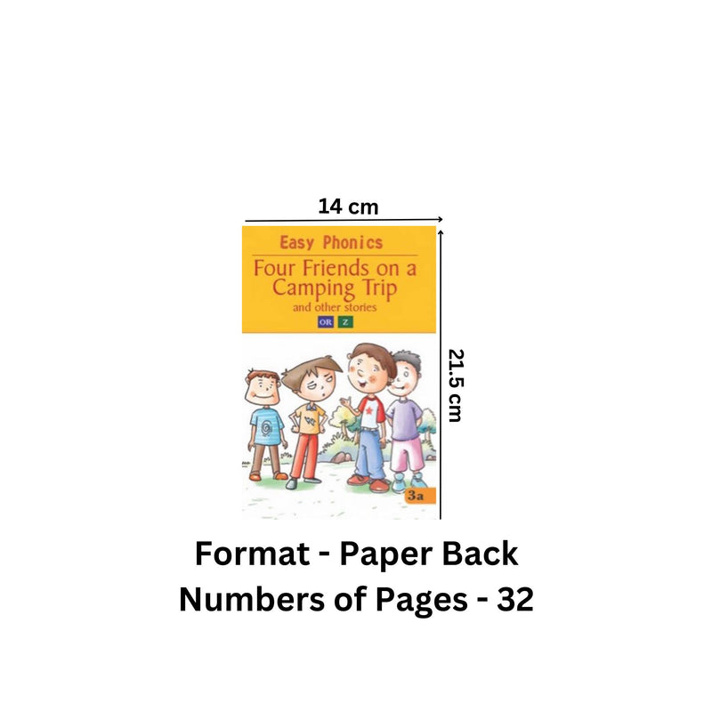 Four Friends on a Camping Trip - Easy Phonics