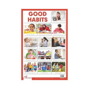 Children Good Habits primary charts, Good Habits Thick Laminated Poster