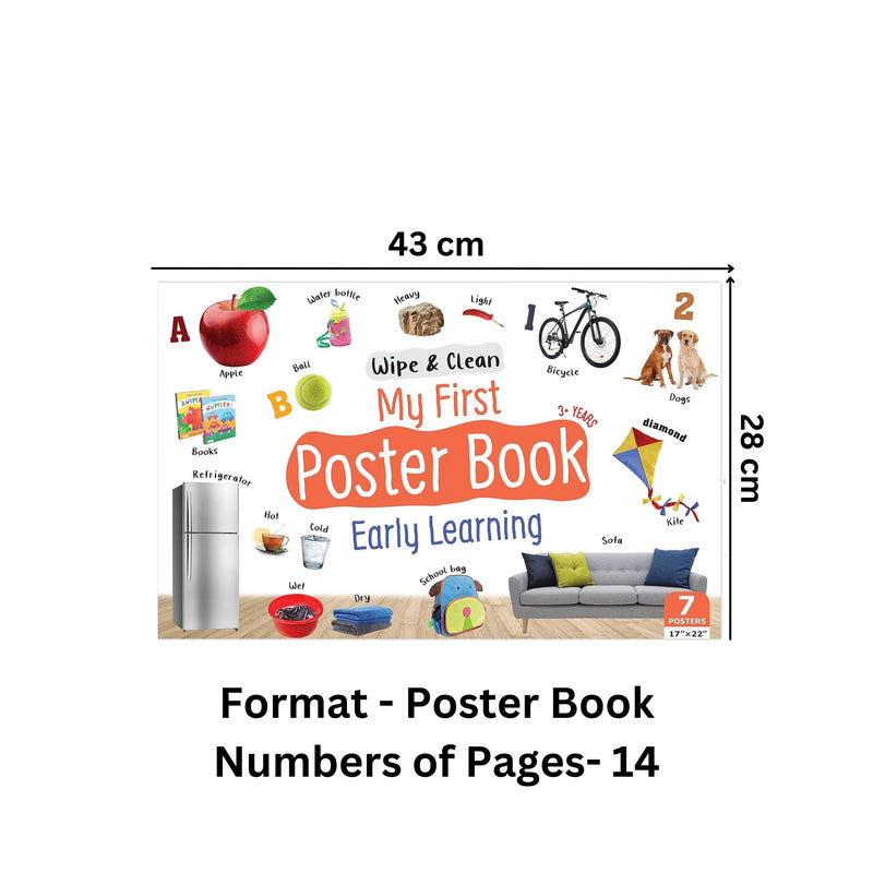 Wipe & Clean - My First Poster Book - Early Learning