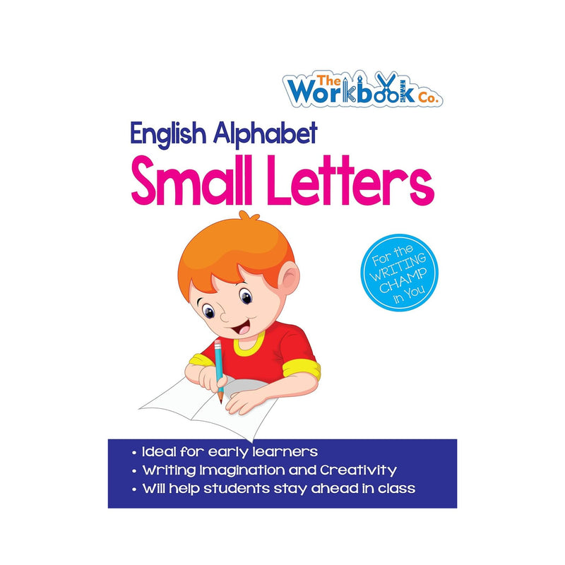 English Alphabet Small Letter Workbook, English Workbooks for Children's