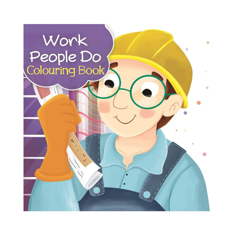 Die Cut Work People Do Colouring Book with Stickers