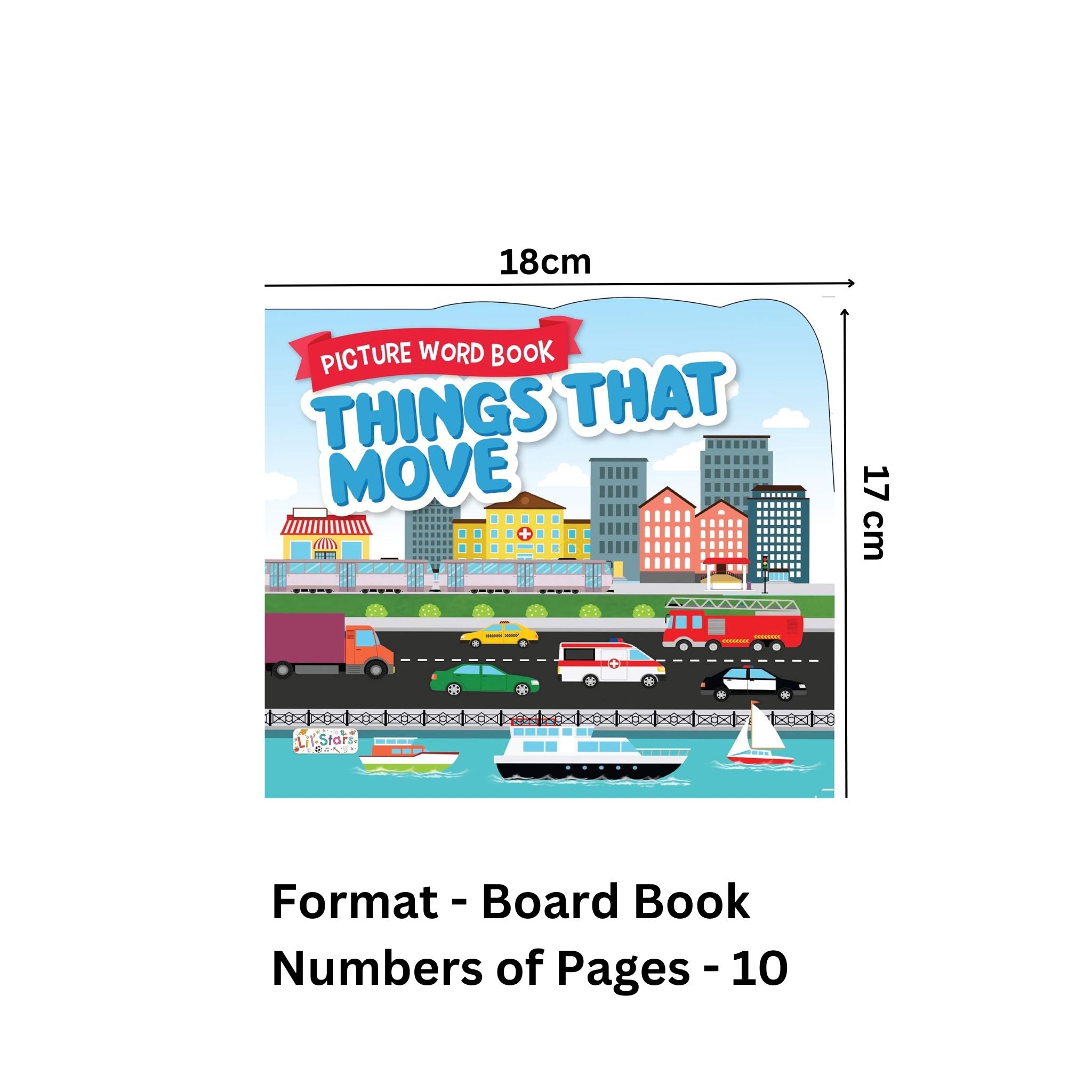 Things That Move - Picture Word Board Book — pegasusforkids