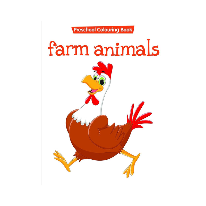 Farm Animals - Preschool Colouring Book