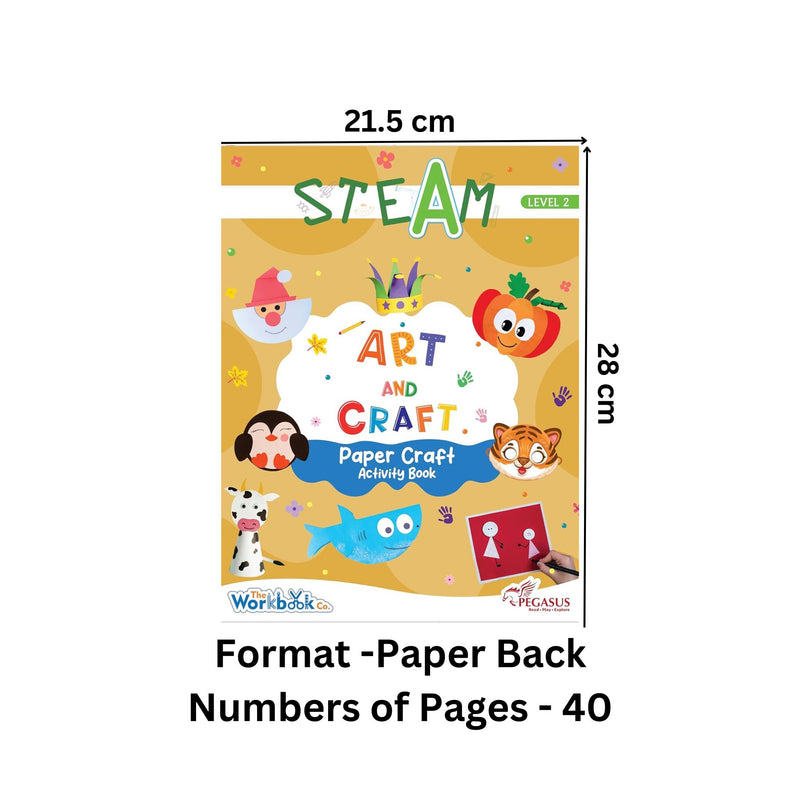 STEAM Art And Craft Paper Craft Activity Book-Level 2