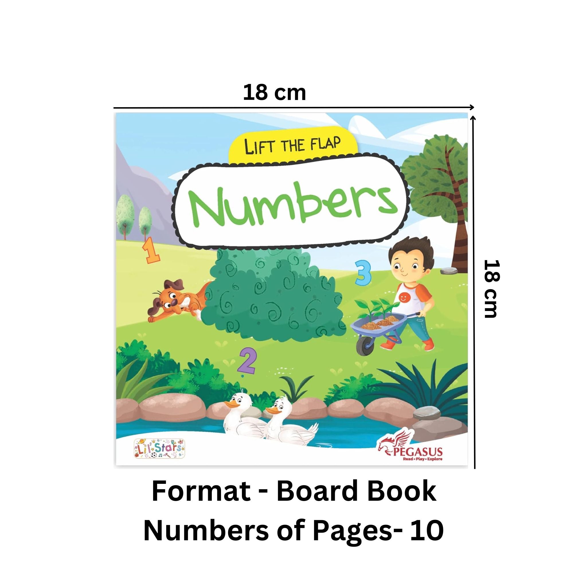 Lift The Flap Board Book – Numbers — pegasusforkids