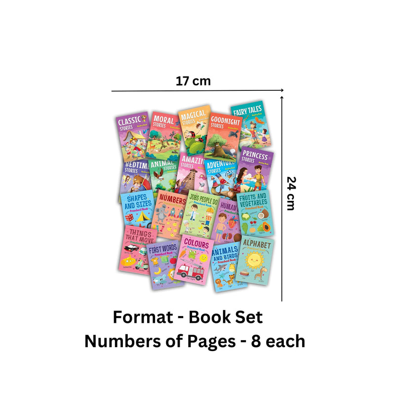 Set of 20 Preschool & Reading Books
