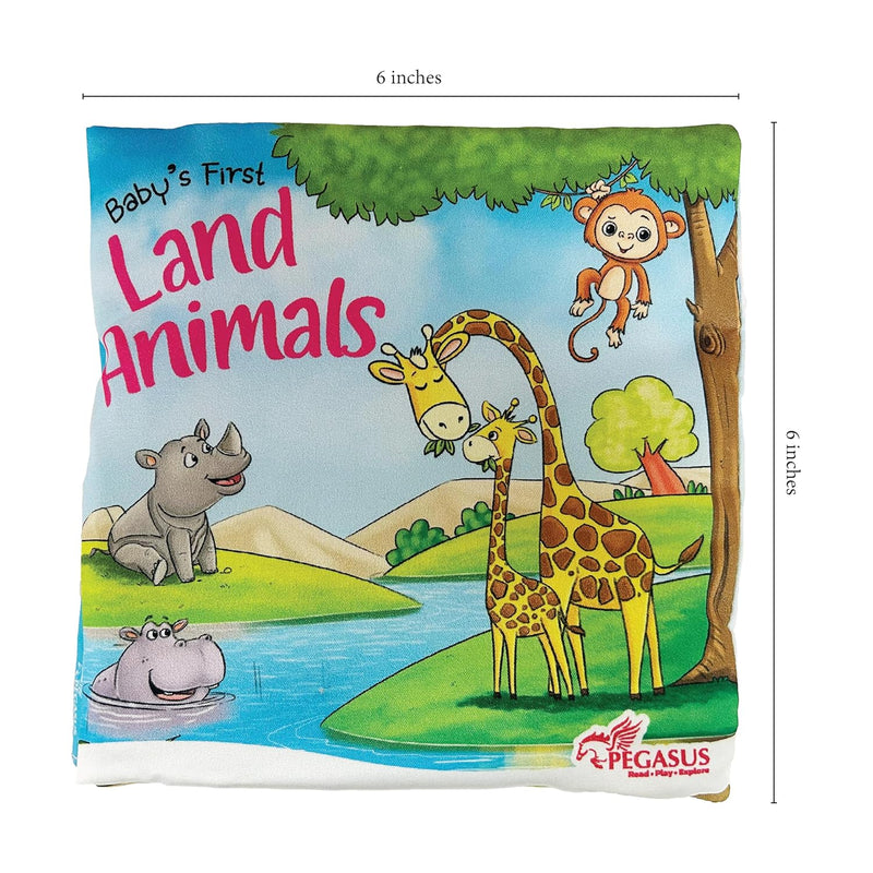 Baby’s First Cloth Books – Set of 4 with Crinkle Sound