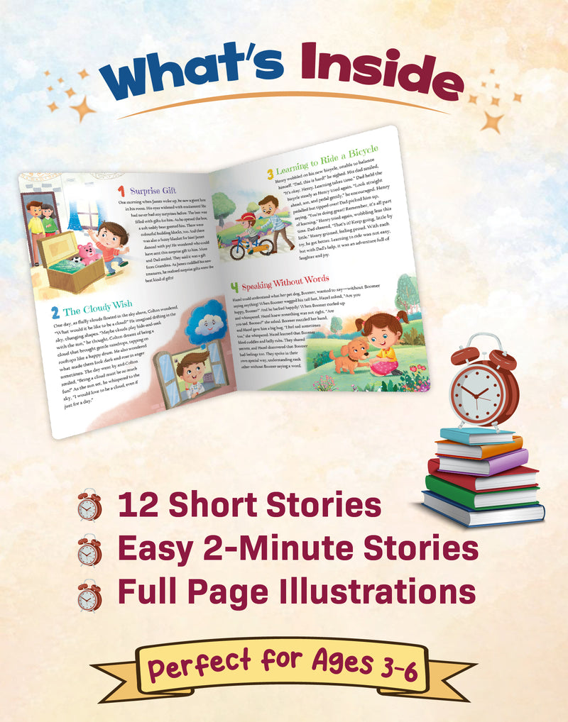 Amazing Adventures – 2-Minute Short Stories Book for Kids Aged 3–6