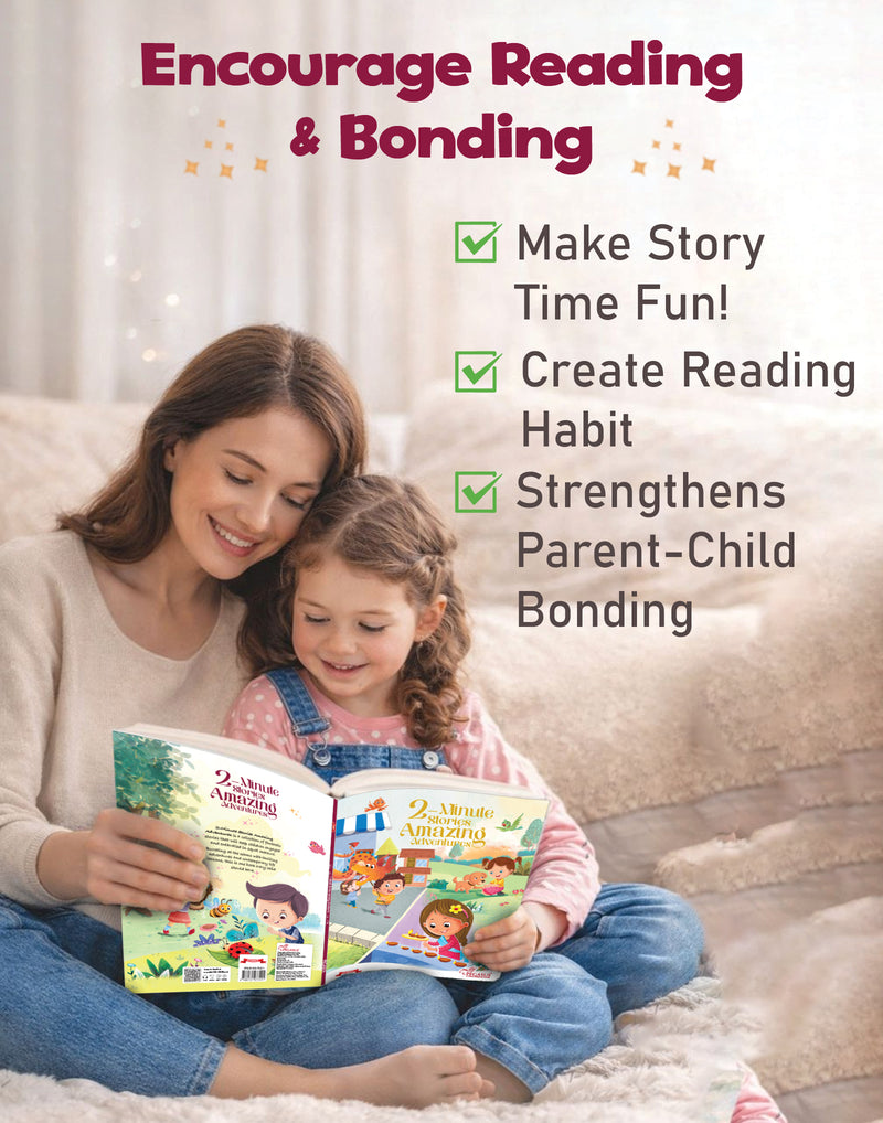 Amazing Adventures – 2-Minute Short Stories Book for Kids Aged 3–6