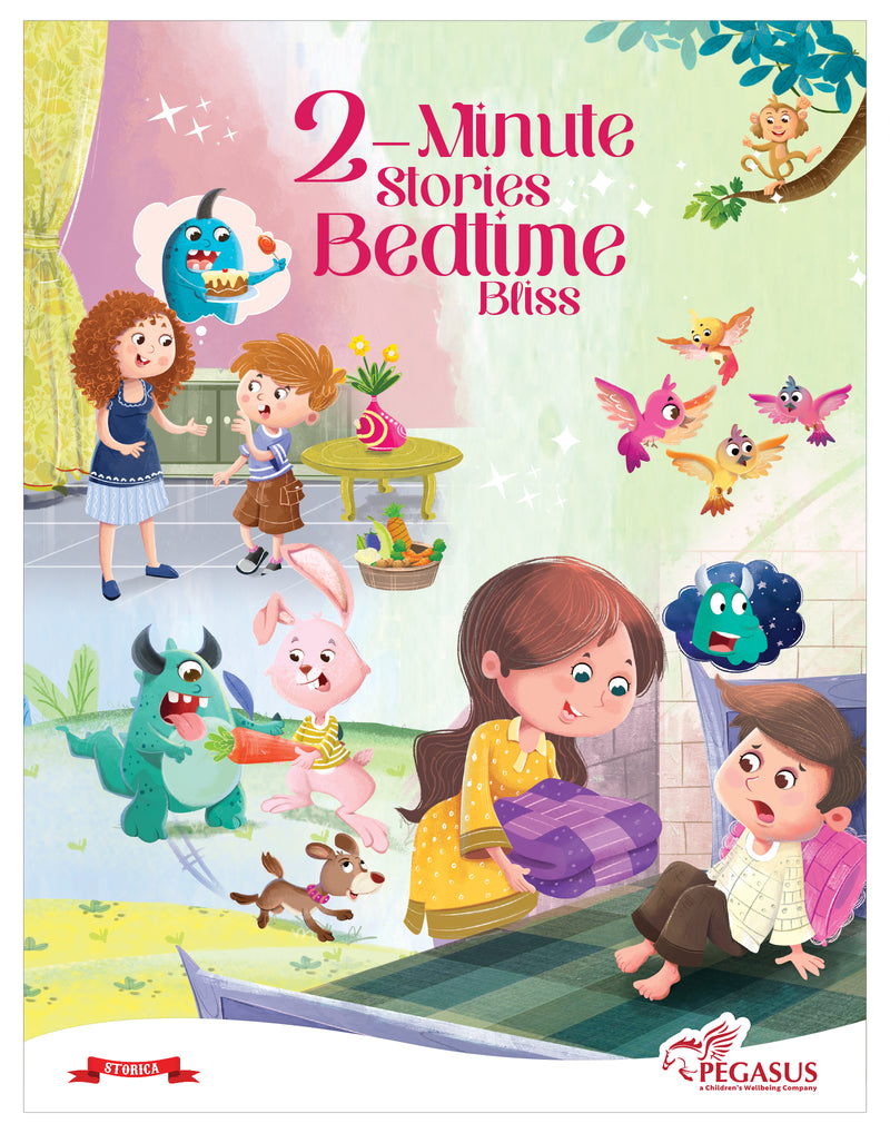 Bedtime Bliss – 2-Minute Bedtime Stories Book for Kids Aged 3–6
