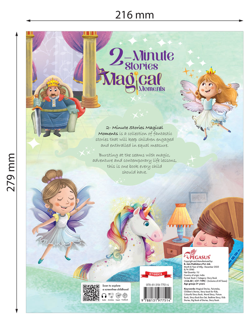 Magical Moments – 2-Minute Magical Stories Book for Kids Aged 3–6
