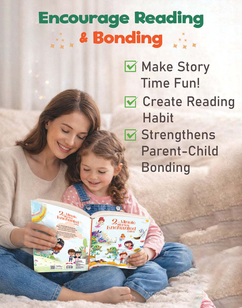 Enchanted Tales – 2-Minute Fairy Tale Stories Book for Kids Aged 3–6