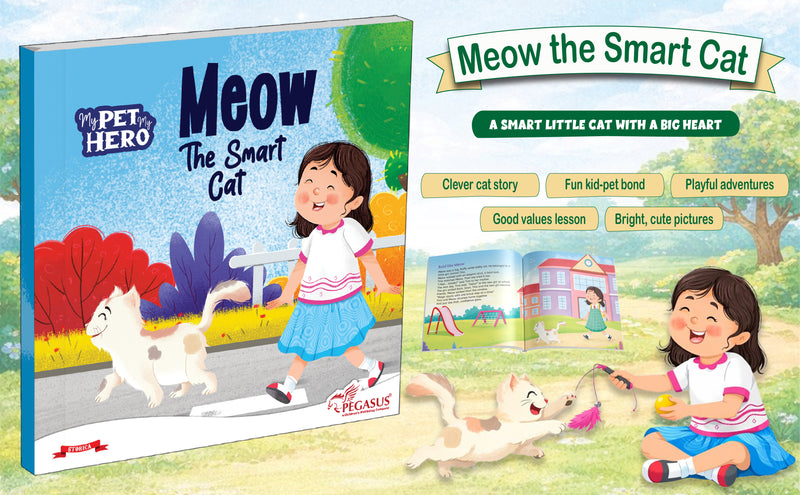 Meow – The Smart Cat | My Pet My Hero Story Book for Kids Age 8+ Years