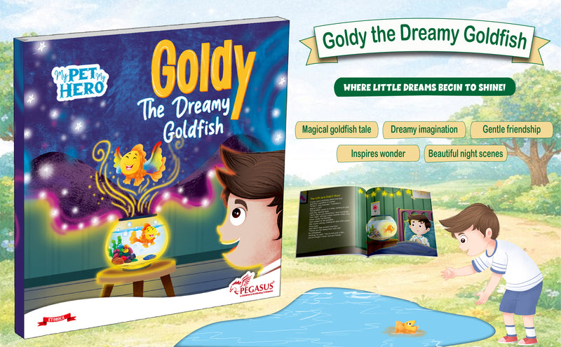 Goldy – The Dreamy Goldfish | My Pet My Hero Story Book for Kids (Imagination & Friendship Tale, Age 8+ Years)