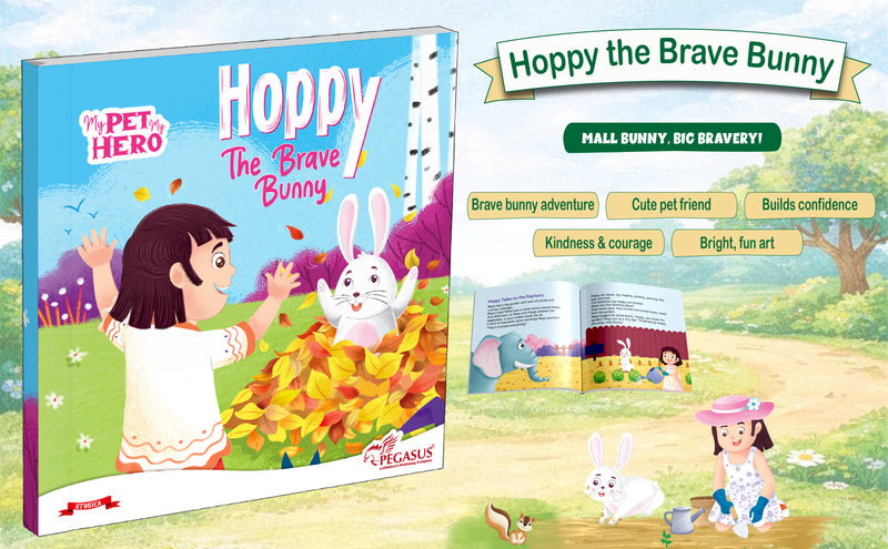 Hoppy – The Brave Bunny | My Pet My Hero Story Book for Kids (Courage & Friendship Adventure, Age 8+ Years)