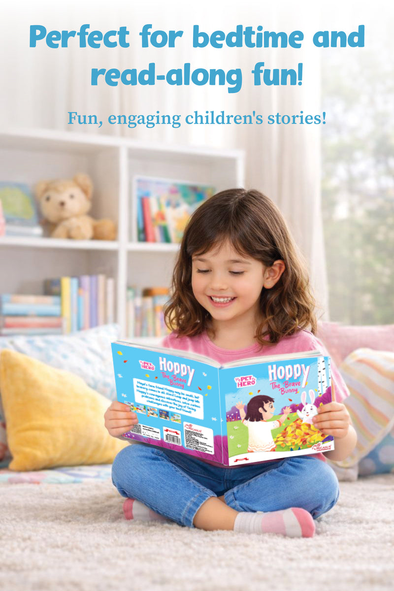 Hoppy – The Brave Bunny | My Pet My Hero Story Book for Kids (Courage & Friendship Adventure, Age 8+ Years)