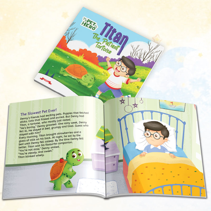 Titan – The Patient Tortoise | My Pet My Hero Story Book for Kids (Patience & Perseverance Tale, Age 8+ Years)
