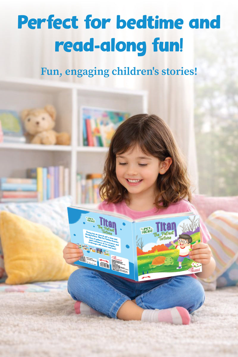 Titan – The Patient Tortoise | My Pet My Hero Story Book for Kids (Patience & Perseverance Tale, Age 8+ Years)