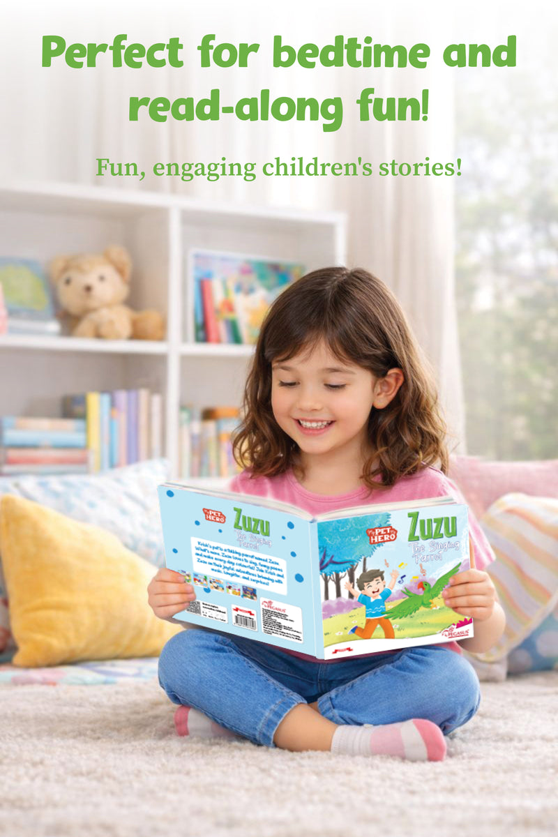 Zuzu – The Singing Parrot | My Pet My Hero Story Book for Kids (Music & Friendship Adventure, Age 8+ Years)