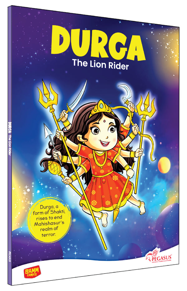 Durga – The Lion Rider | Goddess Durga vs Mahishasura Comic Book for Kids (Indian Mythology, Age 8+ Years)