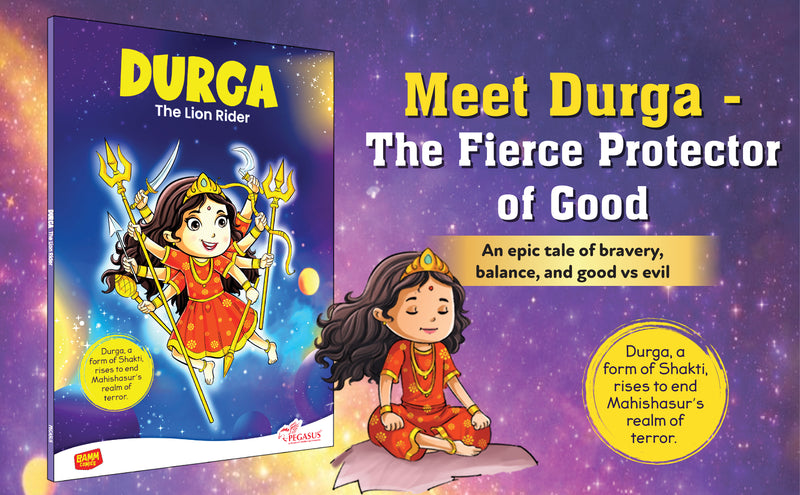 Durga – The Lion Rider | Goddess Durga vs Mahishasura Comic Book for Kids (Indian Mythology, Age 8+ Years)