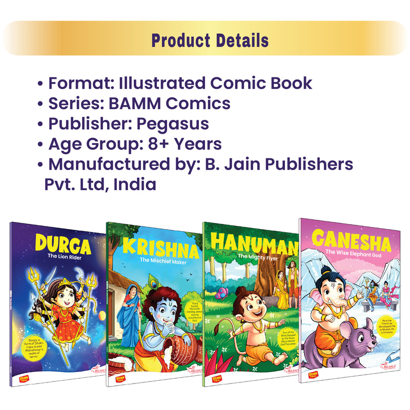 Durga – The Lion Rider | Goddess Durga vs Mahishasura Comic Book for Kids (Indian Mythology, Age 8+ Years)