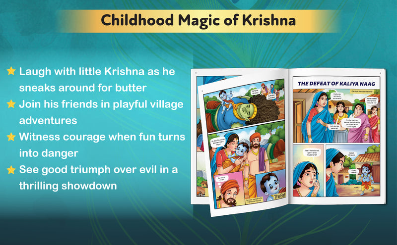 Krishna – The Mischief Maker | Young Krishna Comic Book for Kids (Indian Mythology, Age 8+ Years)