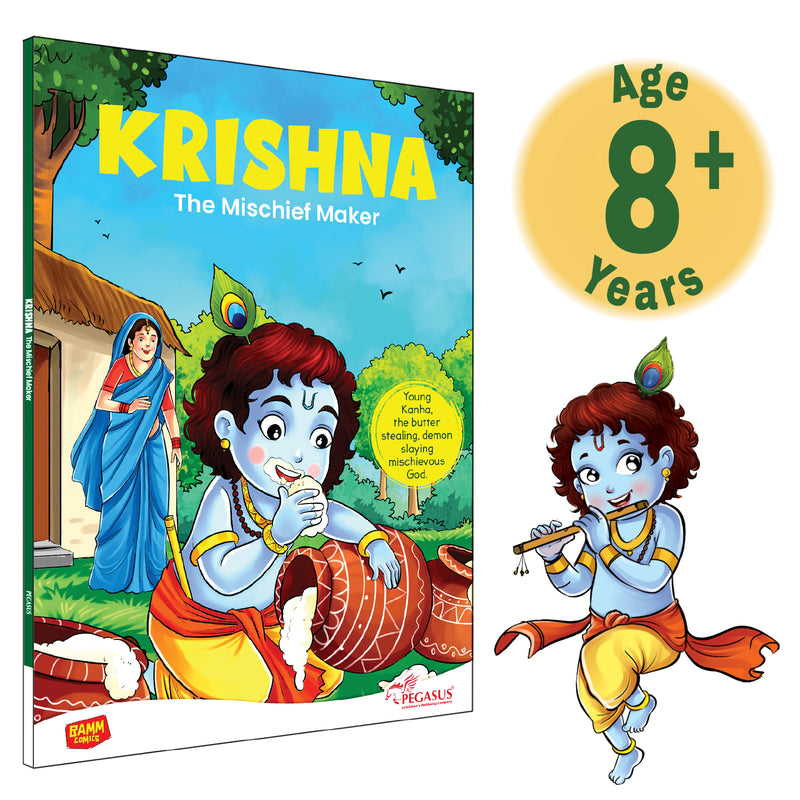 Krishna – The Mischief Maker | Young Krishna Comic Book for Kids (Indian Mythology, Age 8+ Years)