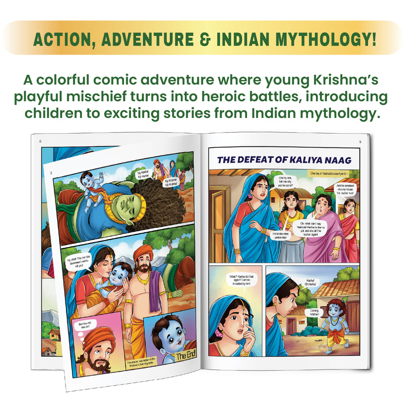 Krishna – The Mischief Maker | Young Krishna Comic Book for Kids (Indian Mythology, Age 8+ Years)